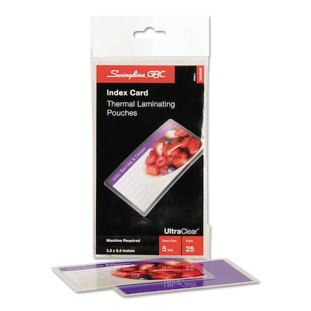 Swingline Gbc Laminate Pouch, 5.5x3.5, Card Size, PK25 3202002B